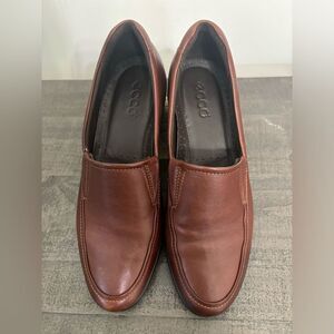 ECCO Corse Loafer, Mink Brown, Women’s Sz 40 (US 9-9.5) Leather, Great Condition